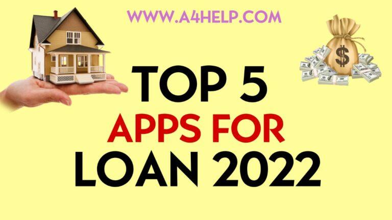 Best 5 apps for loans in Hindi | Loan लेने के लिए 5 ऐप्स
