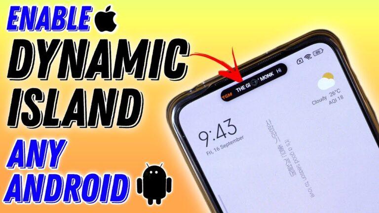 Android to iPhone 14 Pro – Enable Dynamic Island feature in Android