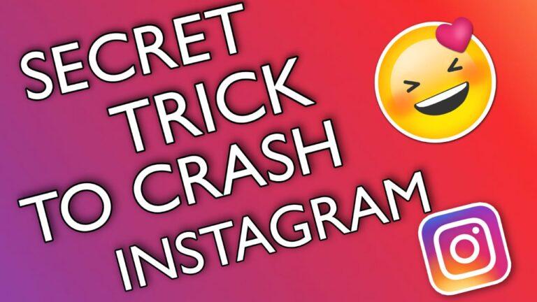Secret Trick to crash Instagram || Prank Tips